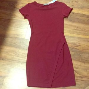 NWT Loveappella Zola Knit Dress- Burgundy